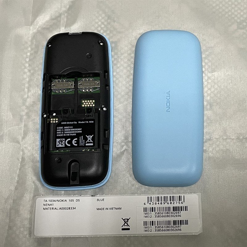 Hot sale for Nokia 105 2017 GSM 2G quad band non intelligent mobile phone dual card elderly phone elderly button mobile phone